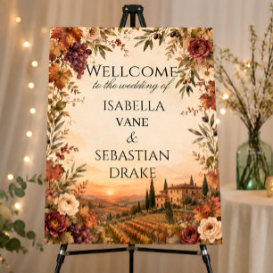 Rustic Tuscany Wedding Foam Board