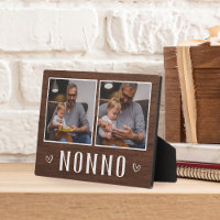 Rustic Two Photo Nonno Grandpa