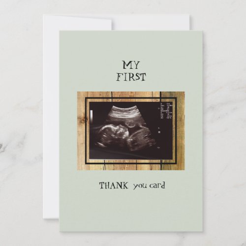 Rustic Ultrasound Thank You Baby Point of View 