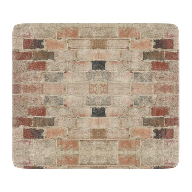 Rustic Unique Vintage Old Brick Natural Texture Cutting Board (Front)