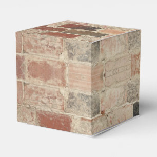 Rustic Unique Vintage Old Brick Natural Texture Favor Boxes