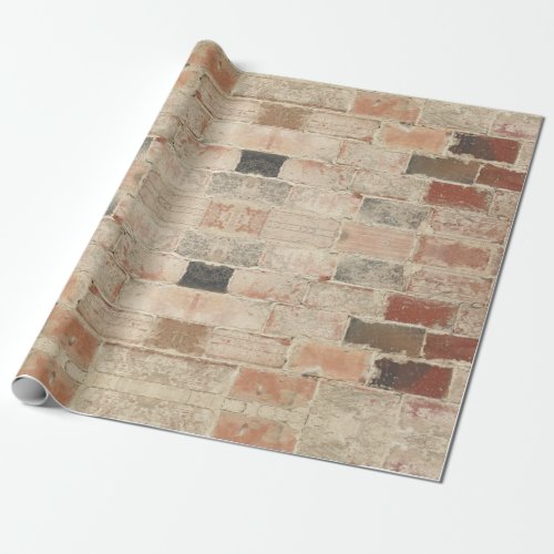Rustic Unique Vintage Old Brick Natural Texture Wrapping Paper