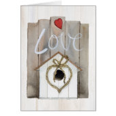 Rustic Valentine Birdhouse (Front)