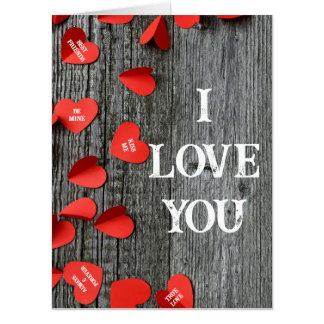 Rustic Valentine Card