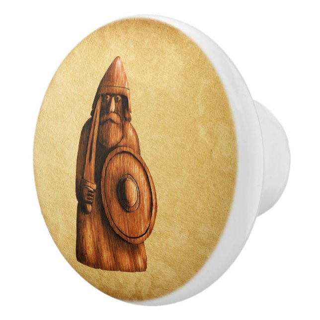 Rustic Viking Ceramic Knob (Right)