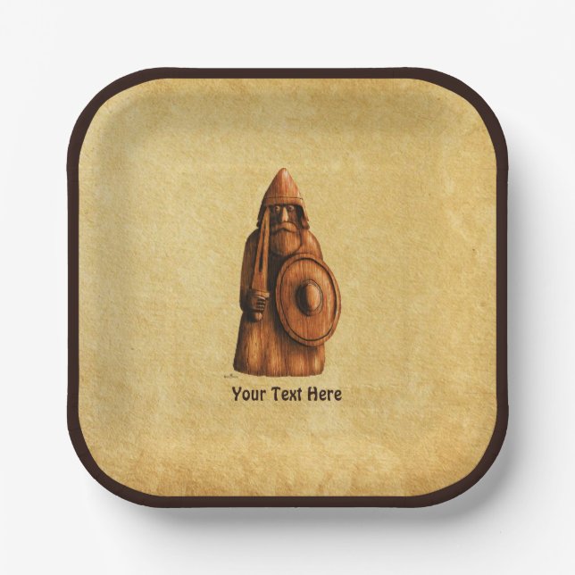 Rustic Viking Paper Plates (Front)