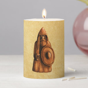 Rustic Viking Pillar Candle