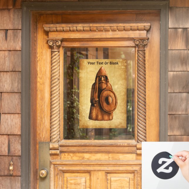 Rustic Viking Window Cling (Home Door)