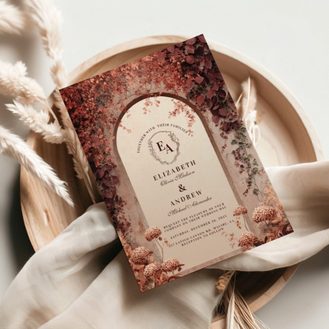 Rustic Vineyard Archway Wedding Invitation (Creator Uploaded)