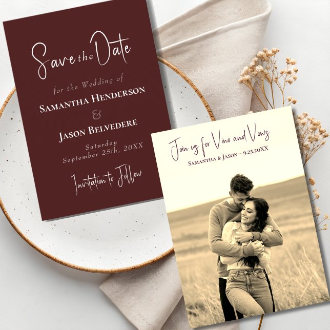 Rustic Vineyard Wedding Save the Date  (Creator Uploaded)