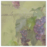 Rustic Vineyard Wine Grapes Home Decor Vintage Fabric