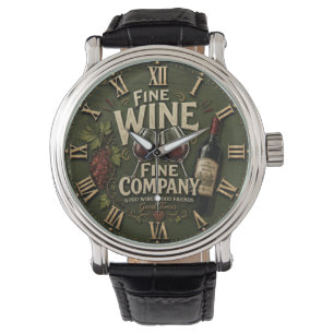 Rustic Vineyard Wine Lover Watch