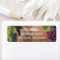 Rustic Vineyard Wood & Grapes Return Address