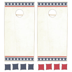 Rustic/vintage 4th of July Cornhole Set