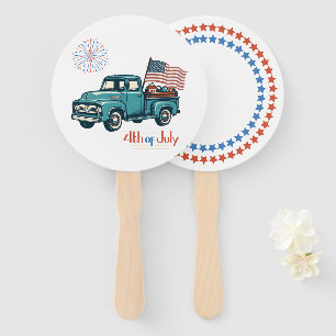 Rustic/vintage 4th of July Hand Fan