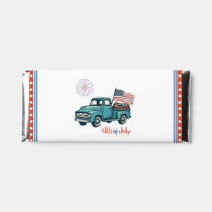 Rustic/vintage 4th of July Hershey Bar Favors