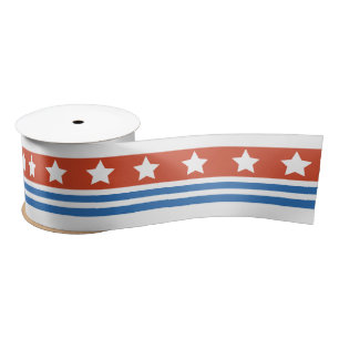 Rustic/vintage 4th of July  Satin Ribbon
