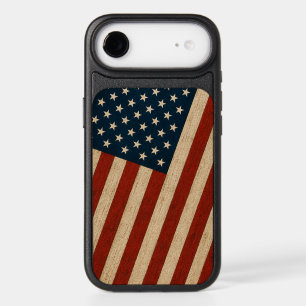 Rustic Vintage American Flag Wood Texture Patrioti iPhone 17 Air Case