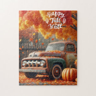 Rustic/vintage autumn farm truck jigsaw puzzle