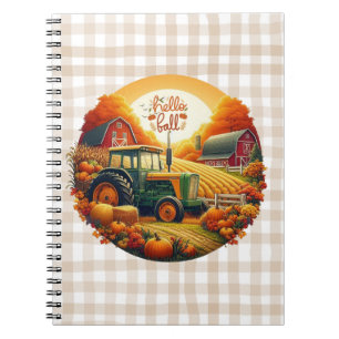 Rustic/vintage autumn on the farm notebook