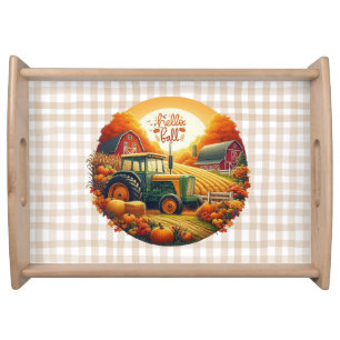 Rustic/vintage autumn on the farm serving tray