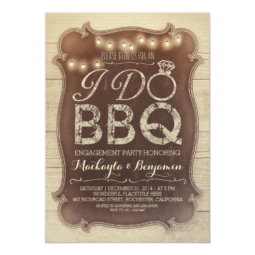 Bbq Engagement Party Invitations 5