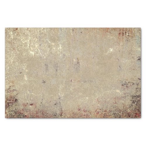 Rustic Vintage Beige Brown Grunge Texture Tissue Paper