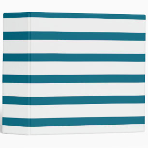 Rustic Vintage Beige Stripe Printed 3 Ring Binder