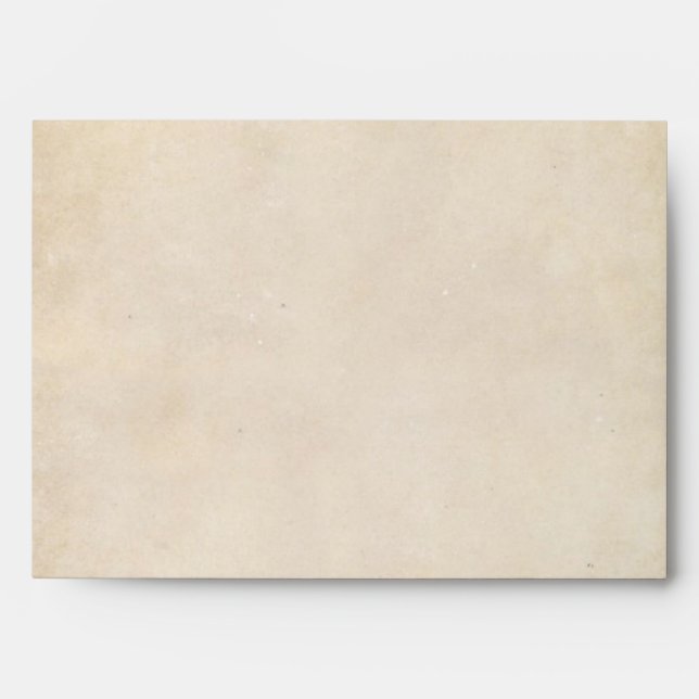 Rustic Vintage Blush Rose Matching Envelope (Front)