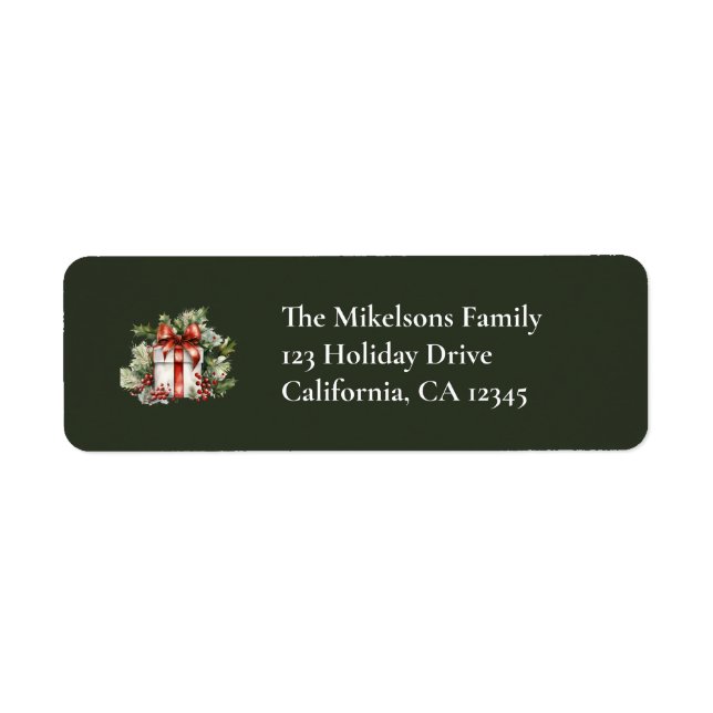 Rustic Vintage Christma Label (Front)