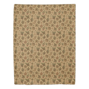 Rustic, vintage Christmas patterned Duvet Cover
