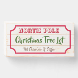 Rustic Vintage Christmas Tree Lot Sign Decoration | Zazzle