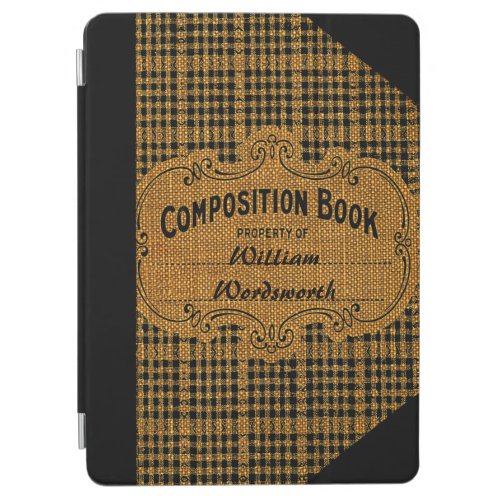 Rustic Vintage Composition Book iPad Air Cover