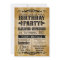 Rustic Vintage Country Birthday Party Invitation