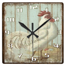Rustic Kitchen Wall Clocks | Zazzle