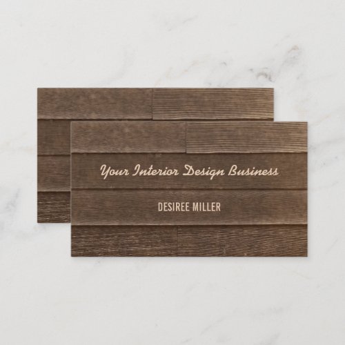 Rustic Vintage Country Sepia Wood Grain Texture Business Card
