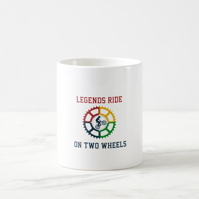 Rustic Vintage Cycling Coffee Mug (Center)