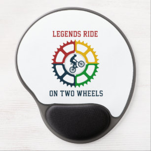 Rustic Vintage Cycling Spiral  Gel Mouse Pad