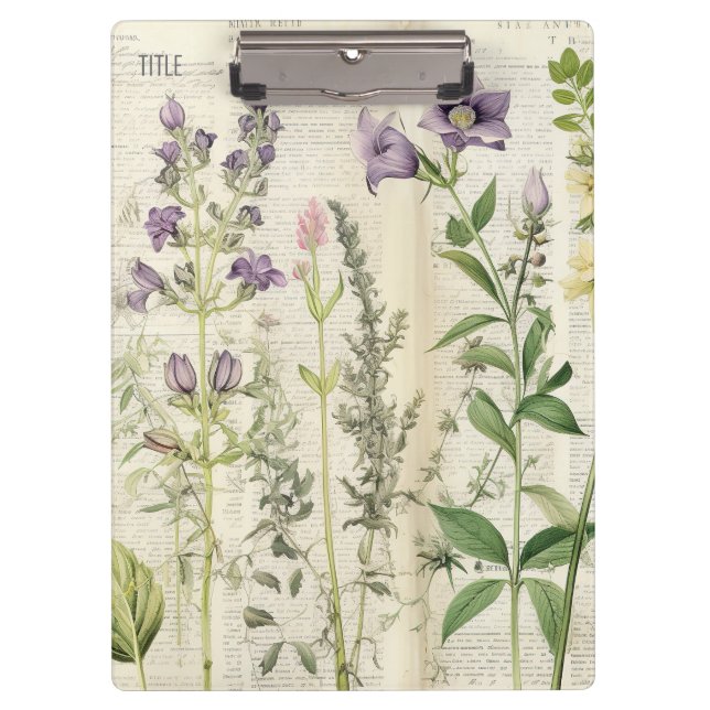 Rustic Vintage Desk Notes Pad Clipboard (Front)