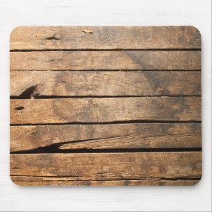Rustic vintage distressed barn wood mouse pad