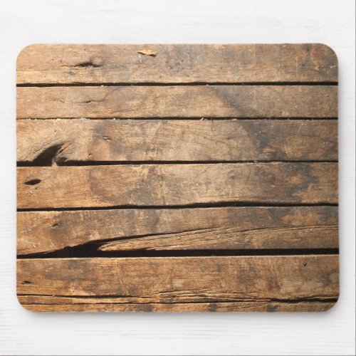 Rustic vintage distressed barn wood  mouse pad