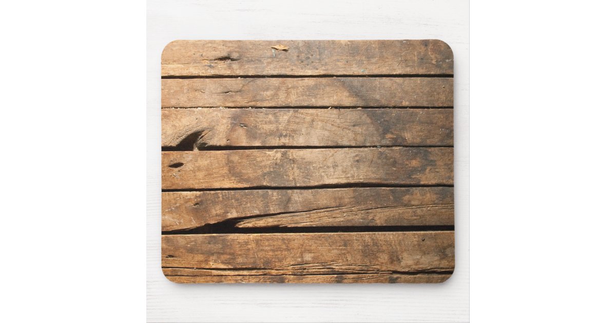 Rustic vintage distressed barn wood mouse pad | Zazzle