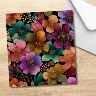 Rustic Vintage Fall Florals Wedding Envelope Liner