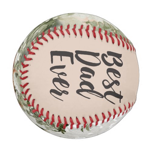 Rustic Vintage Fathers Day Best Dad Ever Baseball
