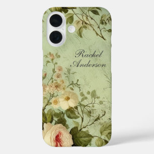 Rustic Vintage Floral iPhone 16 Case