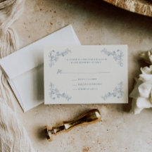 Rustic Vintage Floral Frame Wedding