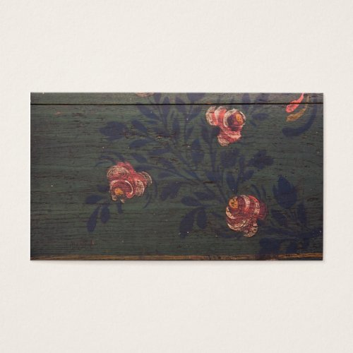 Rustic vintage flowers business card