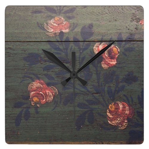 Rustic vintage flowers clocks