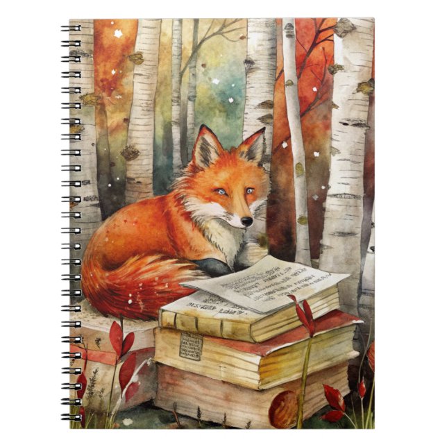 Rustic Vintage Fox Books Woodland Fall Autumn (Front)