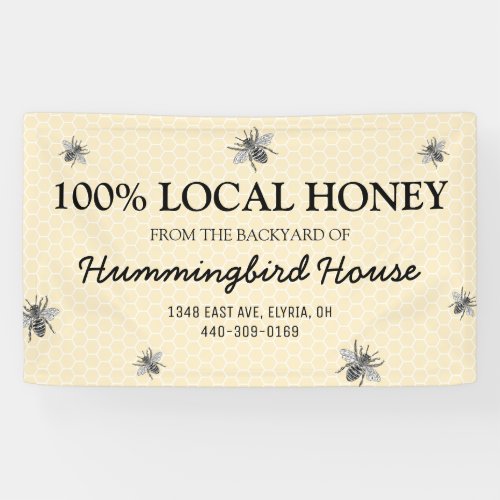 Rustic Vintage Honey Business Banner